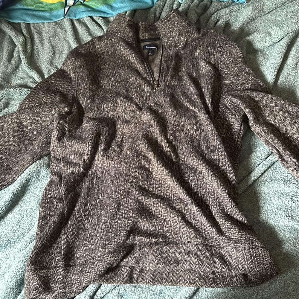 Men’s Croft&Barrow Zip Up Sweater XL Gray